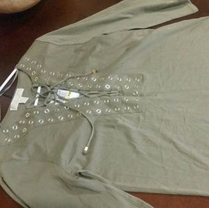 NWT olive Michael Kors Top